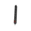 Regleta con protección contra sobretensiones LXARM810, 8x 230V, 5m, negra