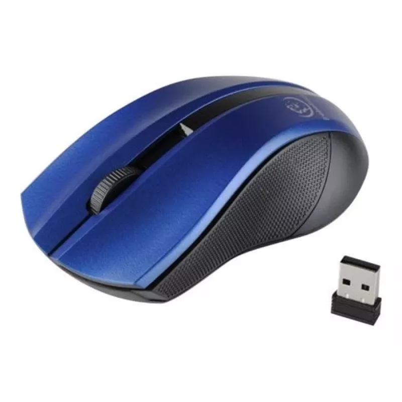 Ratón óptico inalámbrico Rebeltec Galaxy azul/negro