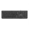 Teclado NATEC TROUT SLIM USB, distribución US, negro