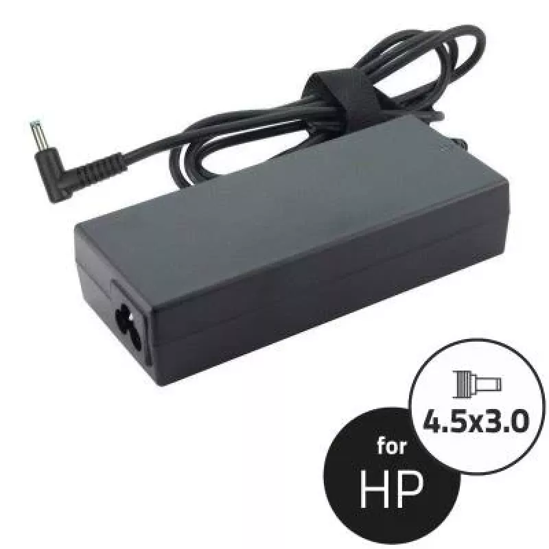 Qoltec Fuente de alimentación para HP 90W 19,5V 4,62A 4,5x3,0 + Pin 50052.90w.hp