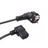 Cable de alimentación con conector de 3 clavijas en ángulo 3M MCTV EU-803