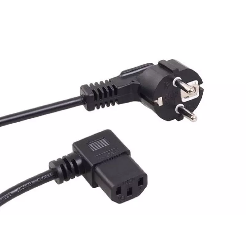 Cable de alimentación con conector de 3 clavijas en ángulo 3M MCTV EU-803
