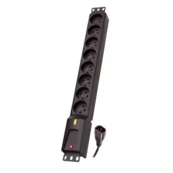 Regleta de enchufes IEC Lestar, 8 tomas, rack 19, 3m Lzrm 810 Bw G-a K. Cz 3,0m Iec32