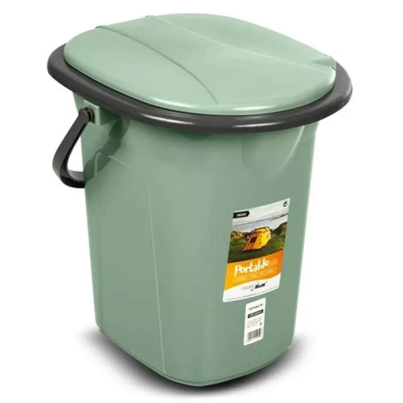 Cubo de inodoro portátil GreenBlue GB320GG — cubo de inodoro portátil ligero, modelo GB320GG