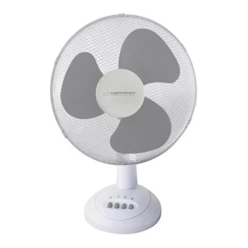 Esperanza EHF003WE, ventilador de mesa de 12'' , blanco y gris