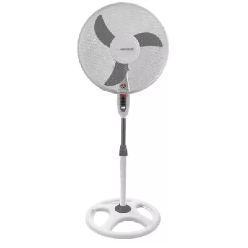 Esperanza EHF002WE, ventilador de pie de 16 pulgadas, blanco y gris