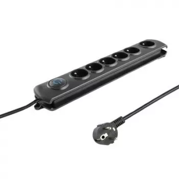 Regleta antichispas Qoltec 6 tomas 1,8m 50111