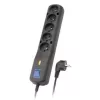 Lestar 5w Lv-530wa, protección contra sobretensiones, 2,5 m, Negro Lv-530w G-a K. Cz 2,5m