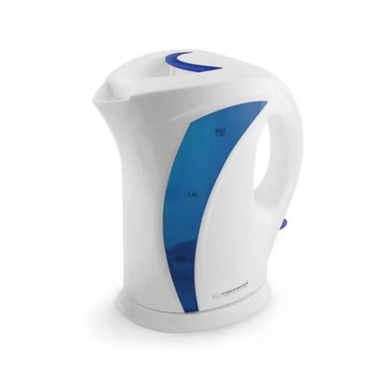 Esperanza EKK018B hervidor de agua 1,7 L, blanco/azul