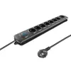 Protector contra sobretensiones Qoltec 8 tomas 3,0 m 50114