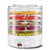 GreenBlue GB190 deshidratador de alimentos para setas, verduras y frutas, 5 bandejas, 250 W, temperatura ajustable 35–70 °C, blanco