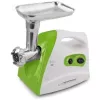 Picadora de carne ESPERANZA EKM012G — 600 W, cuchilla de acero inoxidable, embudo para embutidos, accesorio para kibbeh, marcha atrás, patas antideslizantes, blanca/verde