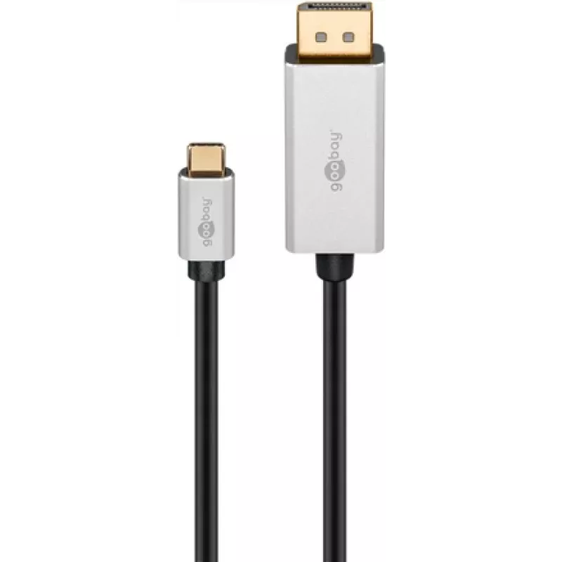 Goobay | Cable adaptador USB-C a DisplayPort | 60176 | Type-C | DisplayPort | USB-C a DisplayPort | 2 m