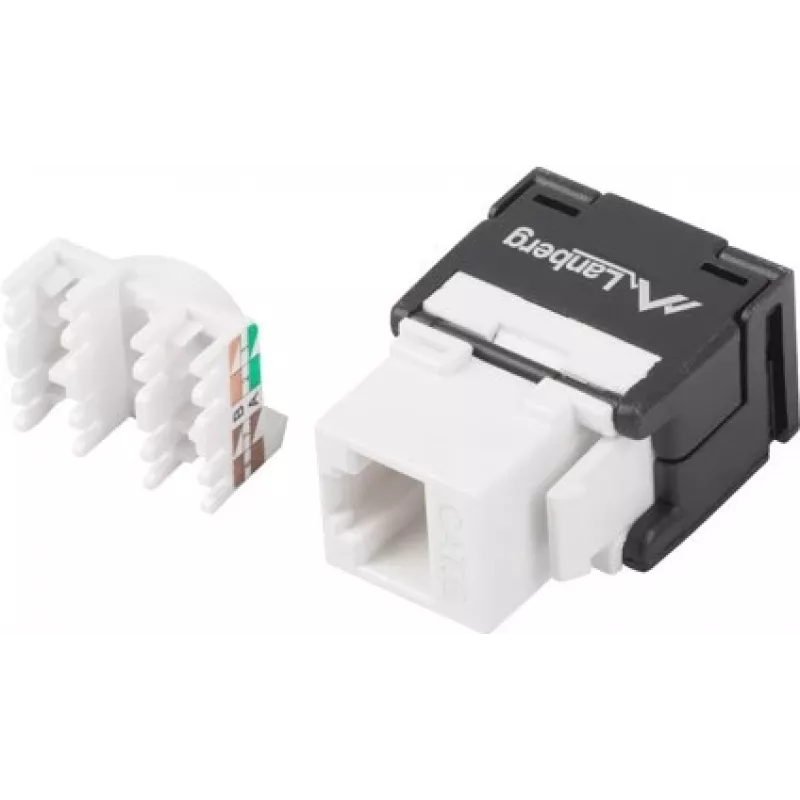 Módulo keystone RJ45 - LSA UTP Cat.6a 180 grados para caja de montaje