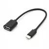Cable TB OTG USB AF - USB C 15cm negro (AKTBXKU4PAC015B)