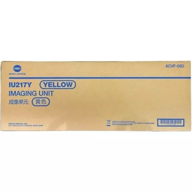 Kit de tambor Konica Minolta ACVF08D/DR-217Y amarillo, 87K páginas para KM...
