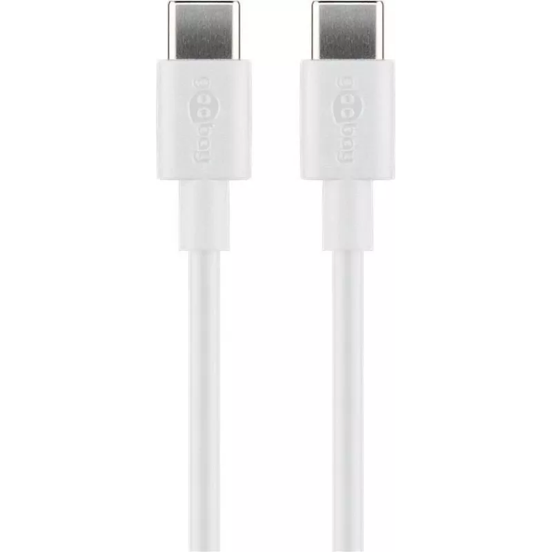 Cable de carga y sincronización USB-C Goobay, 2 m, blanco | Goobay