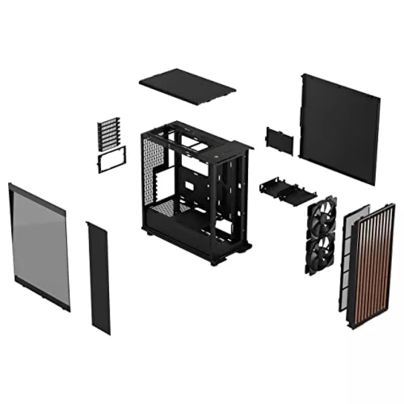 Caja de PC Fractal Design North torre midi negra