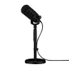 Micrófono de estudio RØDE PodMic USB — cardioide XLR/USB, 24 bits/48 kHz, USB-C, salida de auriculares, control de volumen giratorio, negro