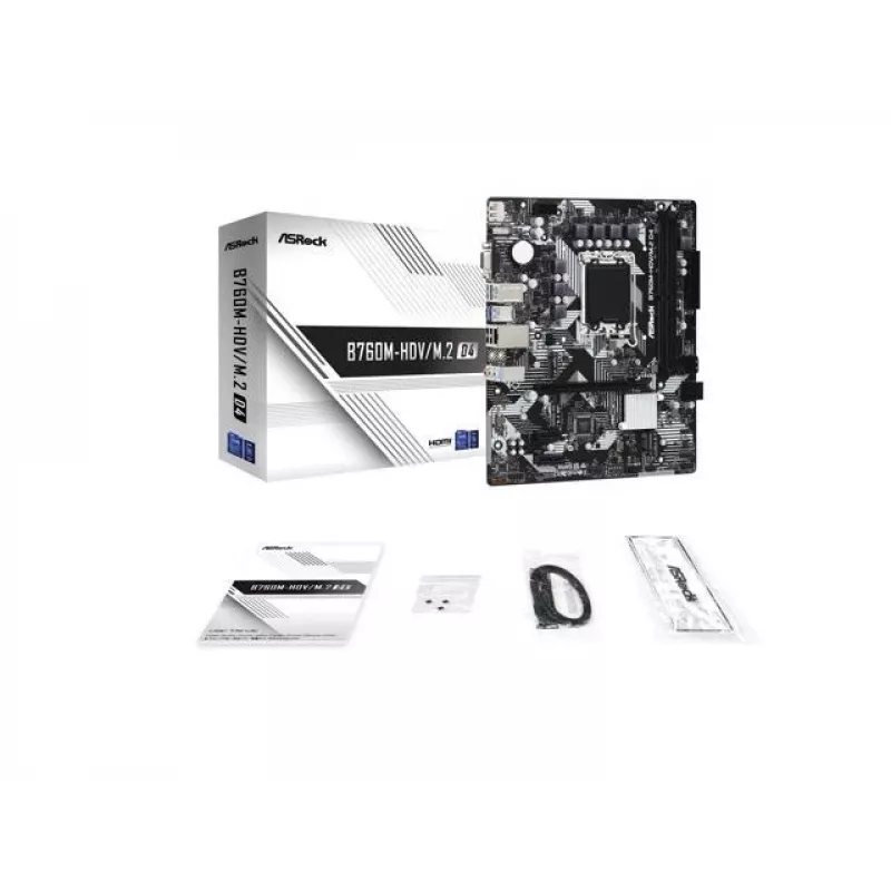 Placa base ASRock B760M-HDV/M.2 D4 DDR4 LGA 1700 Micro-ATX