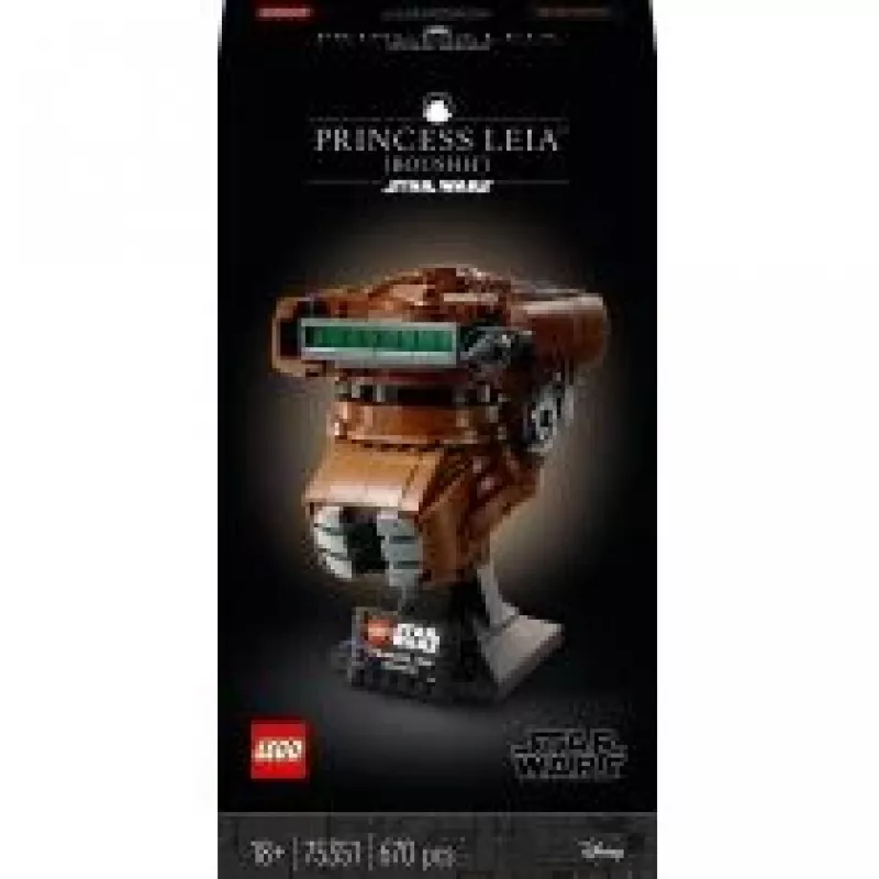 LEGO Star Wars Casco de la princesa Leia (Boushh) Set para adultos 75351 (670 piezas)