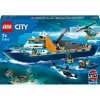 Juguete de construcción LEGO City barco de expedición ártica 60368 — 815 piezas, 7+ años, incluye 4 minifiguras