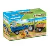 Playmobil Tractor cosechadora con remolque - juego simbólico y juego imaginativo para niños de 6 a 9 años - Fat Brain Toys