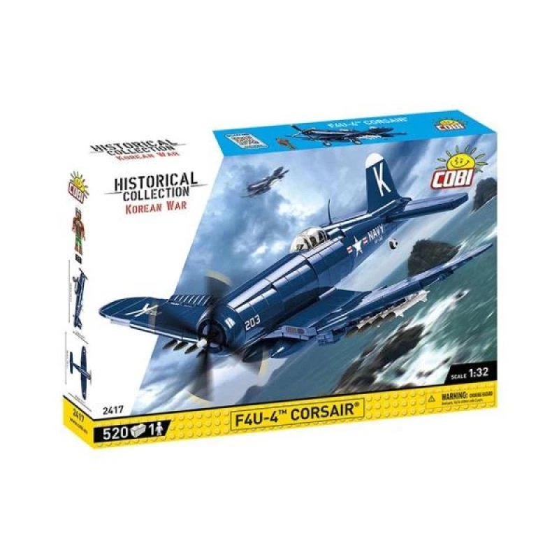 Bloques de construcción COBI F4U-4 Corsair 520 piezas Guerra de Corea