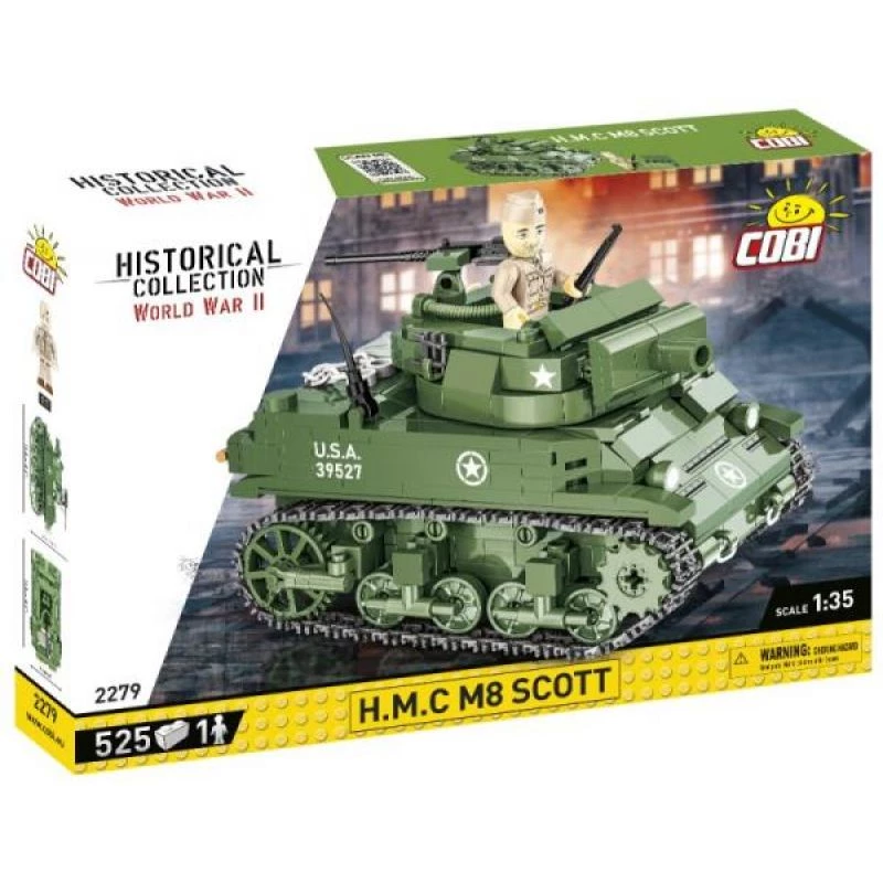 Bloques de construcción COBI H.M.C M8 Scott 525 piezas Segunda Guerra Mundial