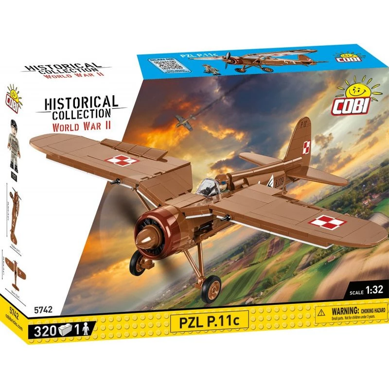 Set de construcción COBI PZL P.11c 320 piezas Segunda Guerra Mundial