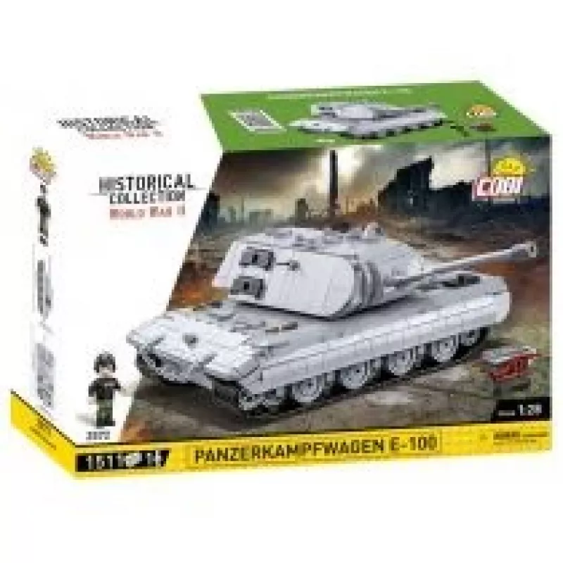 Set de construcción COBI Panzerkampfwagen E-100 Segunda Guerra Mundial 1511 piezas