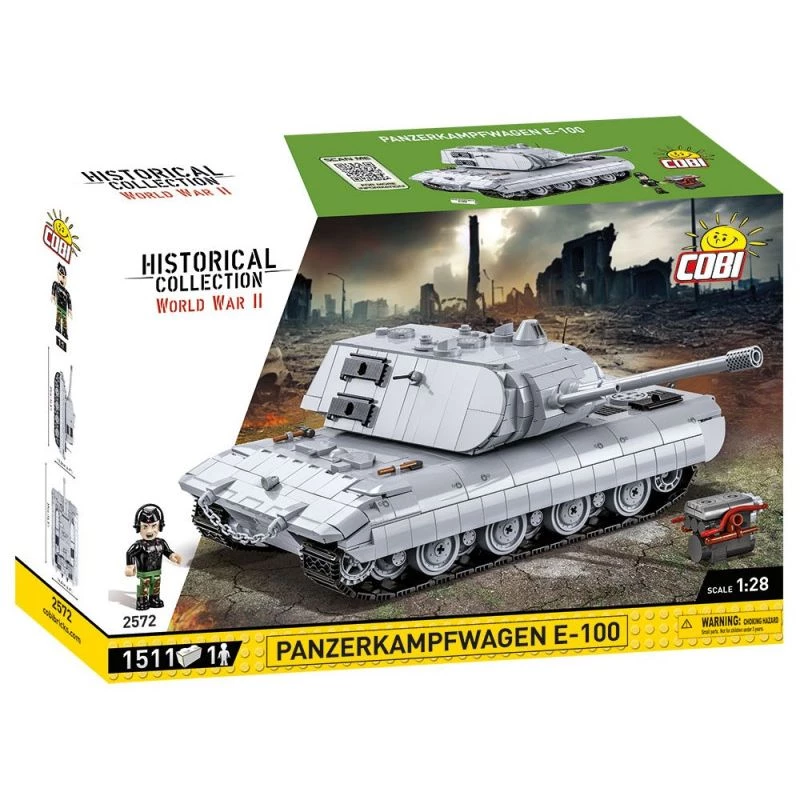 Set de construcción COBI Panzerkampfwagen E-100 Segunda Guerra Mundial 1511 piezas