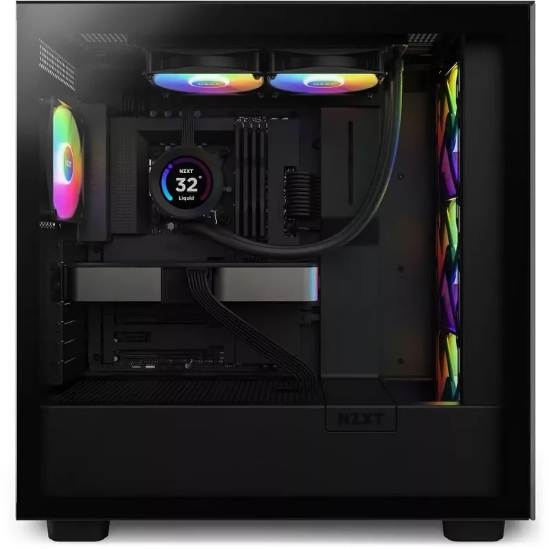 Refrigeración líquida todo en uno NZXT Kraken Elite 240 RGB 12 cm negra