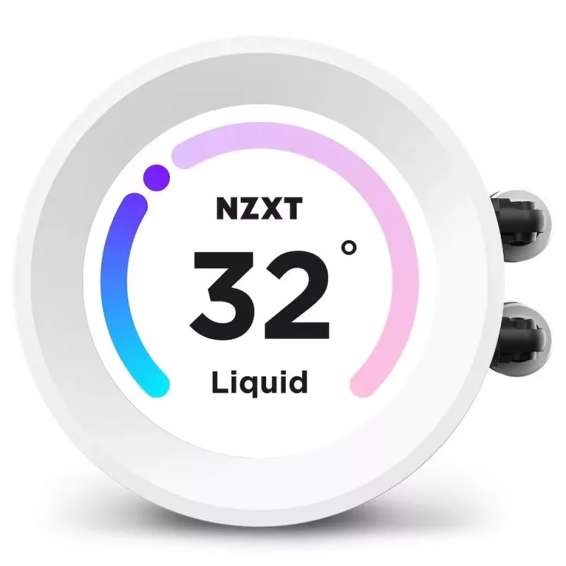 Refrigeración líquida todo en uno NZXT Kraken Elite 240 RGB 12 cm blanca