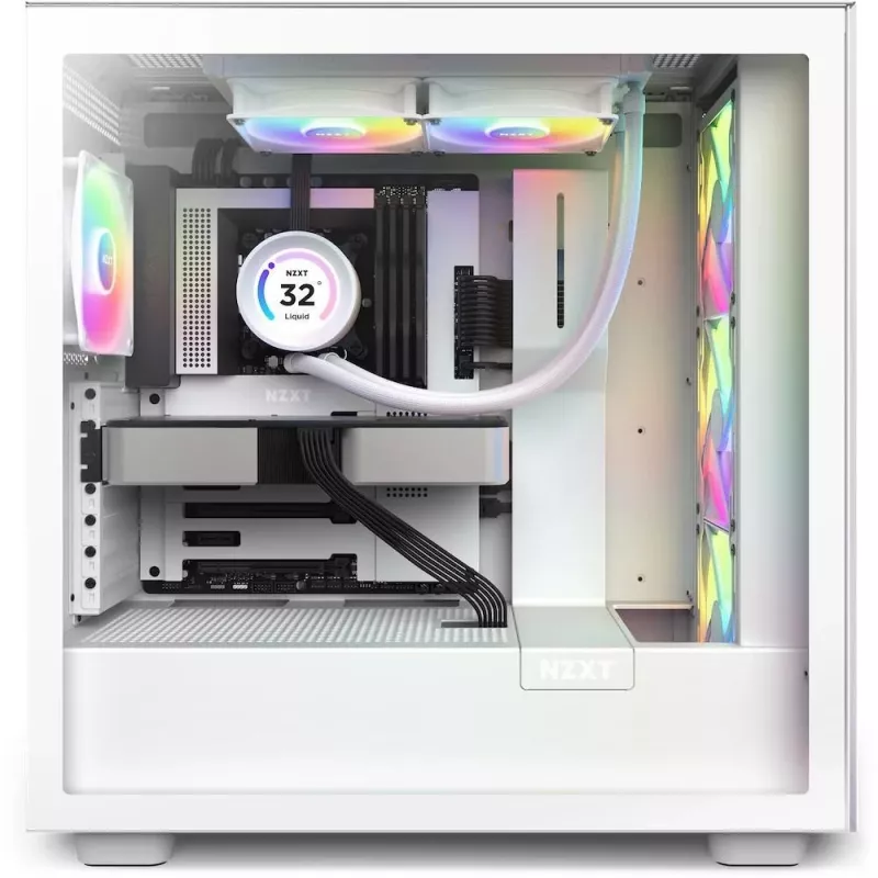 Refrigeración líquida todo en uno NZXT Kraken Elite 240 RGB 12 cm blanca