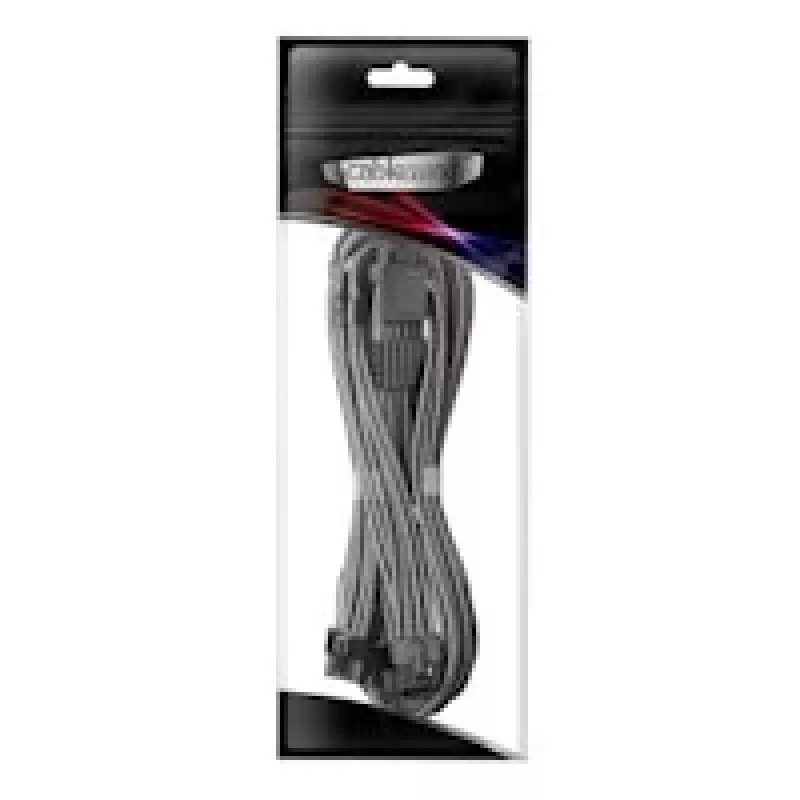 Cable CableMod C-Series Pro ModMesh Sleeved 12VHPWR PCI-e para Corsair (Carbon, 16-Pin a Triple 8-Pin, 600mm)