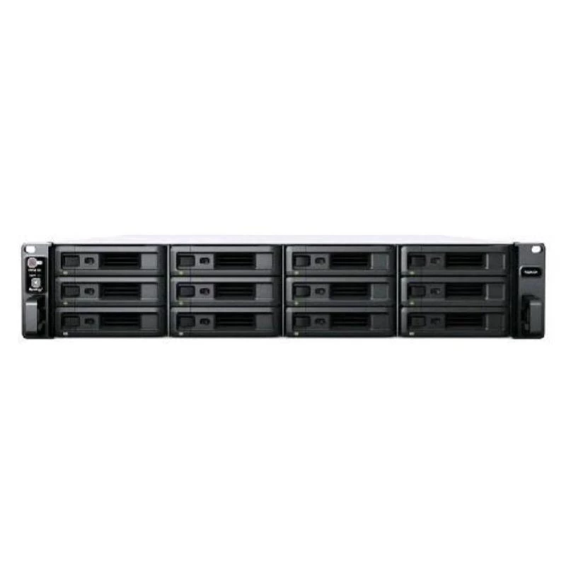 Synology RackStation RS2423+ servidor NAS/almacenamiento en rack (2U) Ryzen Embedded V1780B 8 GB DDR4 0 TB DiskStation Manager Negro, Gris