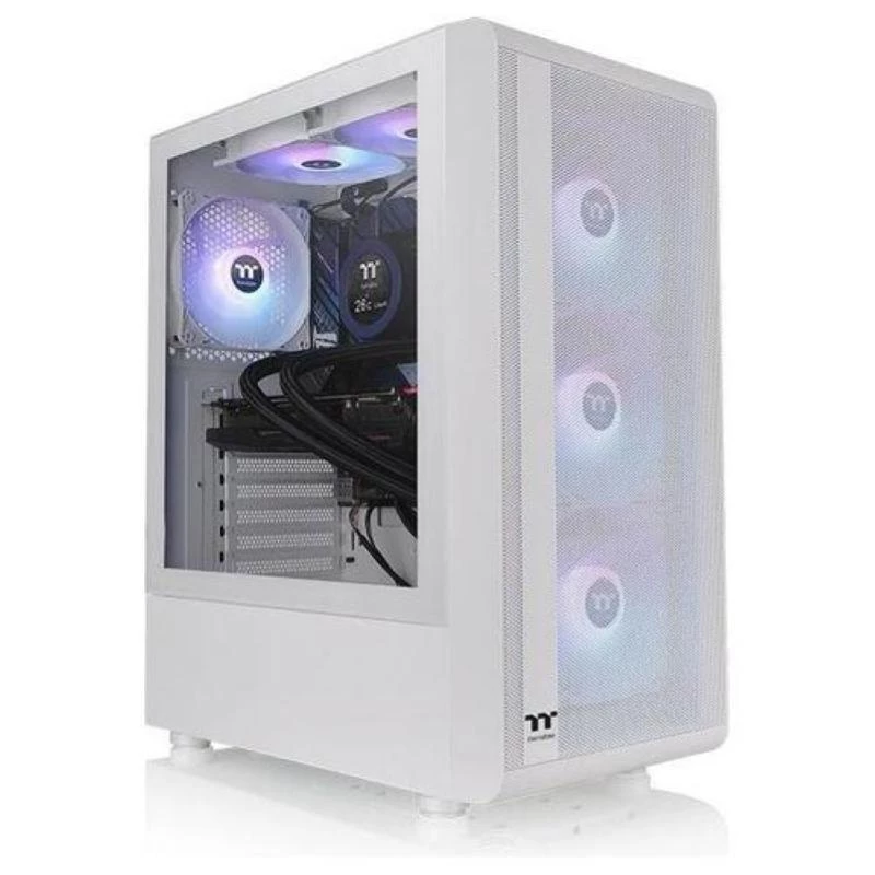 Caja PC semitorre Thermaltake S200 TG Tempered Glass ARGB Snow Edition