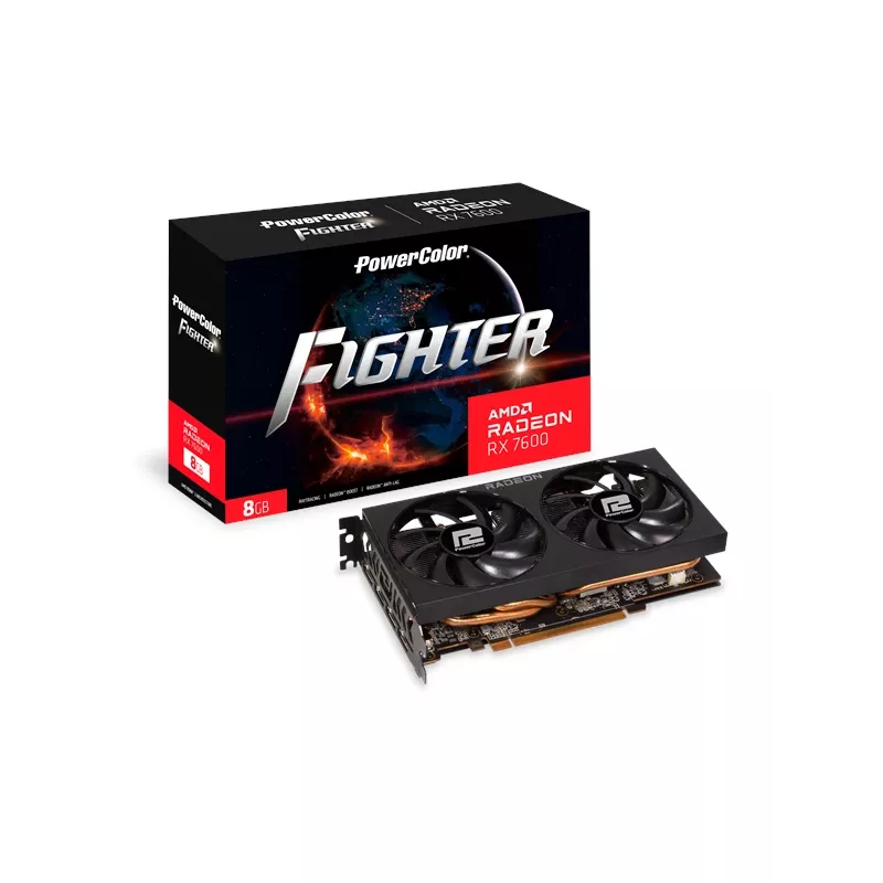 PowerColor Fighter Radeon RX 7600 8GB GDDR6 Tarjeta gráfica
