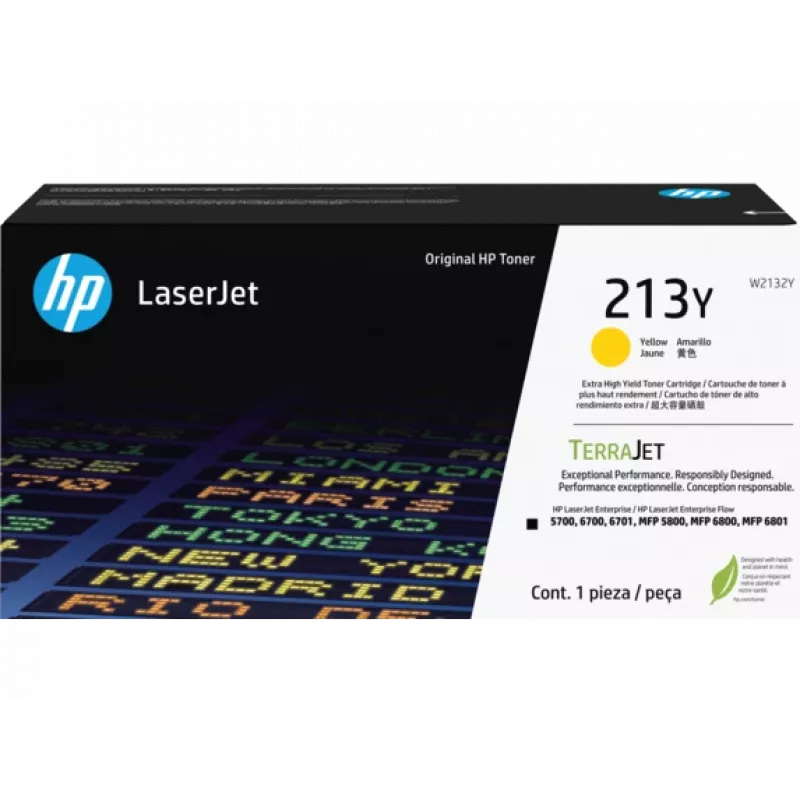 HP 213Y Extra High Yield Amarillo Tóner original para LaserJet