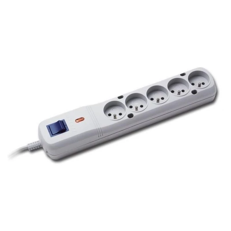 Lestar LV-530W regleta protectora contra sobretensiones, 5 m, gris