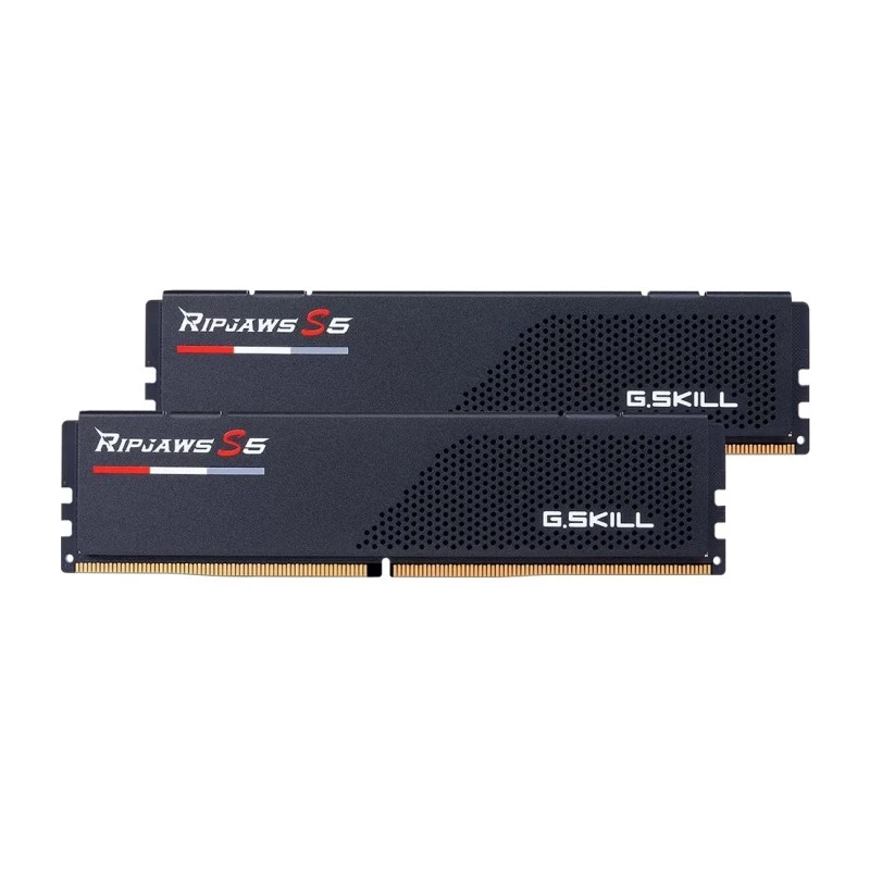 DIMM 64 GB DDR5-6400 (2x 32 GB) kit dual, memoria RAM negra, F5-6400J3239G32GX2-RS5K, Ripjaws S5, INTEL XMP