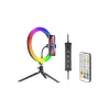 Lámpara anular RGB 26 cm con trípode