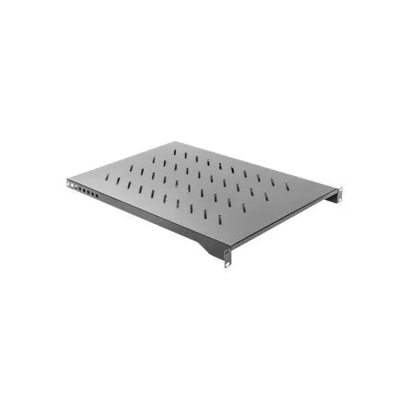 Bandeja para rack LANBERG AK-1010-B para armarios de 19 pulgadas, 1U, 482,6×750×45 mm, carga máx. 15 kg, negro