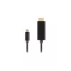 Cable adaptador de vídeo LANBERG CA-CMHD-10CU-0030-BK, USB Type-C a HDMI 2.0, 3 m, 18 Gbit/s, 4K