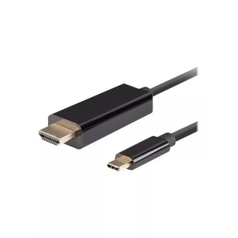 Adaptador de cable de vídeo Lanberg CA-CMHD-10CU-0018-BK 1,8 m USB Type-C a HDMI