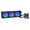 Endorfy Navis F360 ARGB EY3B006 refrigeración líquida AIO para CPU, radiador de 360 mm, 3 ventiladores de 120 mm, 250–1800 RPM, LGA 1700/AM5/AM4, negro