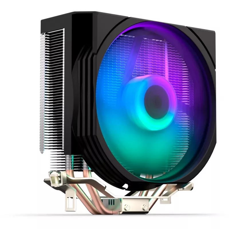 ENDORFY Spartan 5 ARGB, Disipador CPU, Ventilador Fluctus 120mm ARGB integrado, Iluminación LED ARGB brillante, Compatible con AM5, AM4, LGA1700, LGA1200,