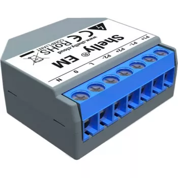 EM | medidor de energía inteligente con Wi-Fi y relé de control de contactor | domótica | compatible con Alexa y Google Home | app iOS Android | No