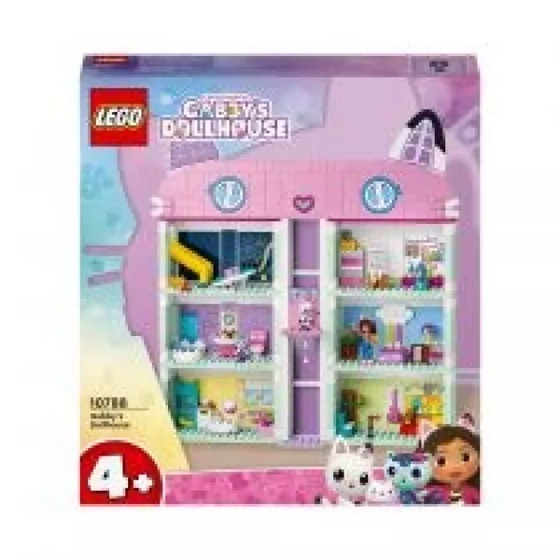 Juguete de construcción LEGO Gabby's Dollhouse set 10788 — 498 piezas, 3 minifiguras, para niños a partir de 4 años